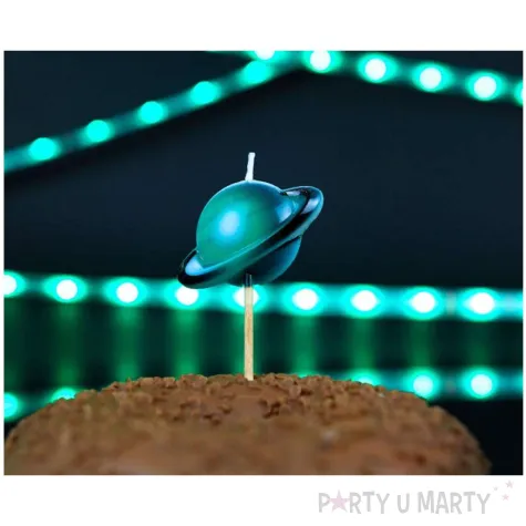swieczki na tort na kosmiczne urodziny planety kosmos wszechswiat 5 szt