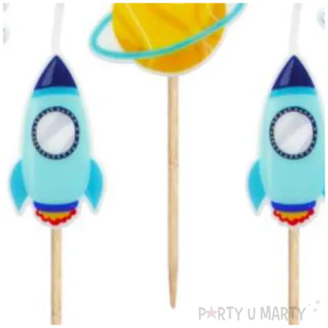 swieczki na tort pikery kosmos godan 5 szt