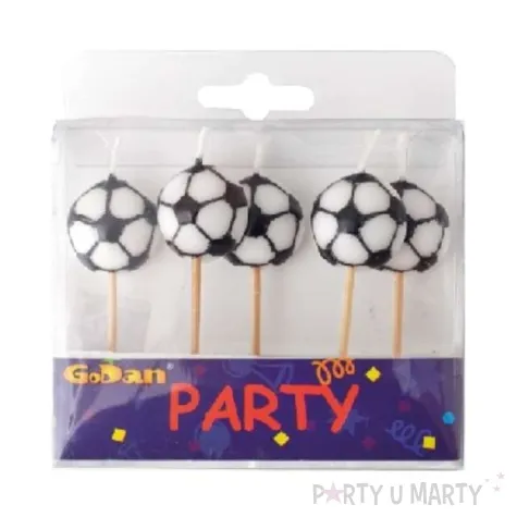 swieczki na tort pilka nozna godan 5 szt