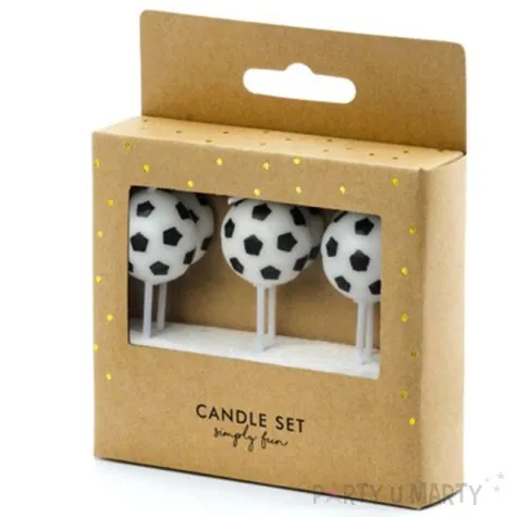 swieczki na tort pilki mix partydeco 6 szt