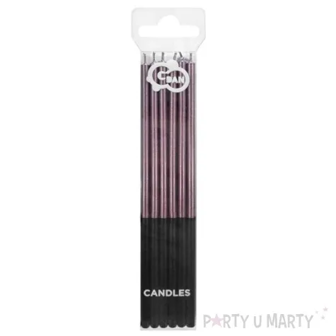 swieczki na tort platinum liliowe godan 14 5 cm 6 szt