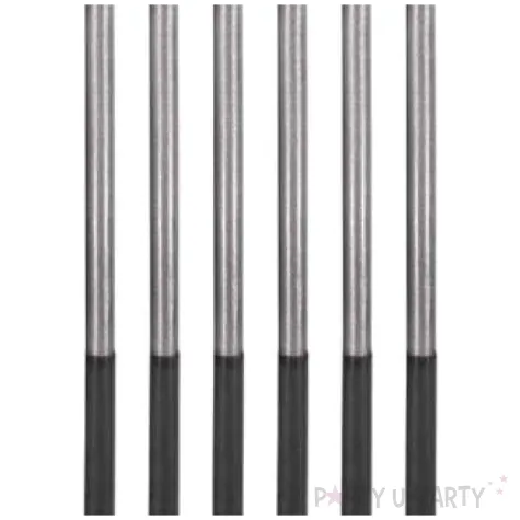 swieczki na tort platinum srebrne godan 14 5 cm 6 szt