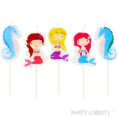 swieczki na tort syrenki godan 5 szt