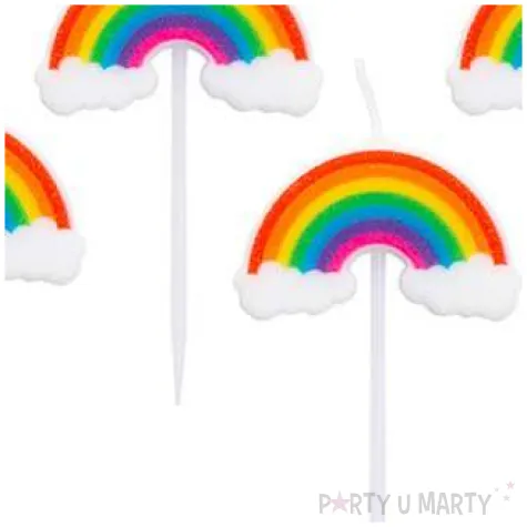 swieczki na tort tecza givi 4 szt