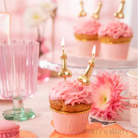 swieczki penisy zloty partypal 5 szt