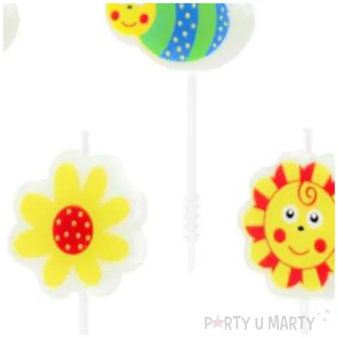 swieczki pikery pszczolki zolte partypal 5 szt