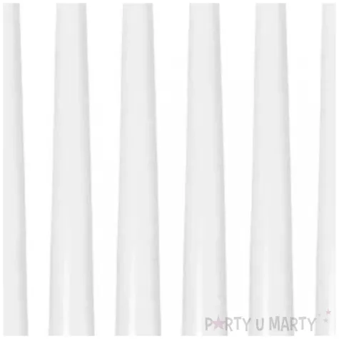 swieczki stozkowe classic biale bispol 10 szt