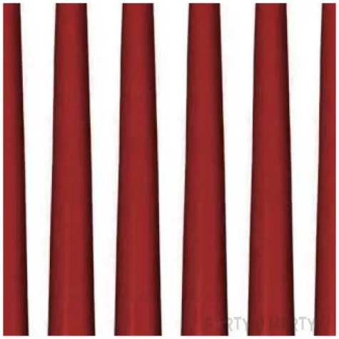 swieczki stozkowe classic bordowe bispol 10 szt