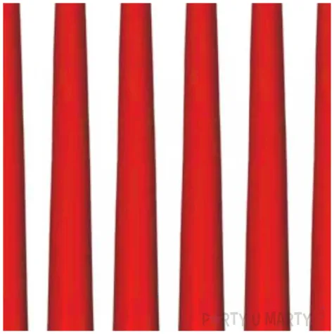 swieczki stozkowe classic czerwone bispol 10 szt