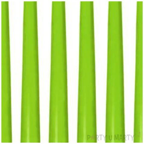 swieczki stozkowe classic jasnozielone bispol 10 szt