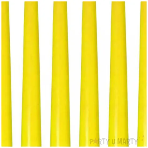 swieczki stozkowe classic zolte bispol 10 szt