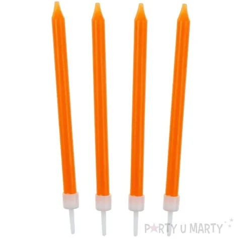 swieczki urodzinowe classic pomaranczowe godan 10 szt