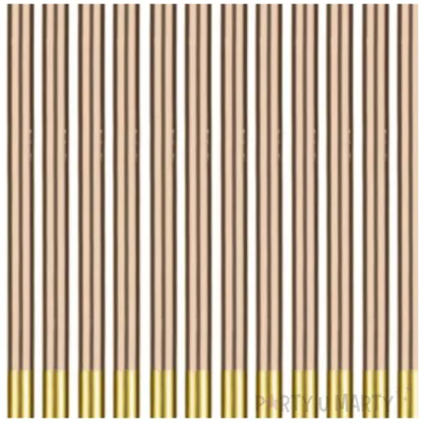 swieczki urodzinowe classic rose gold partydeco 14 cm 12 szt