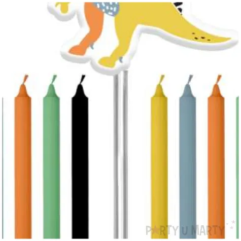 swieczki urodzinowe dinozaur spinozaur mix folat 11 szt