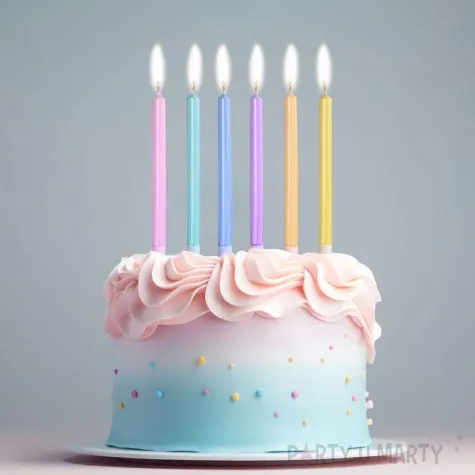 swieczki urodzinowe makaronowe metaliczne mix godan 12 5 cm 6 szt