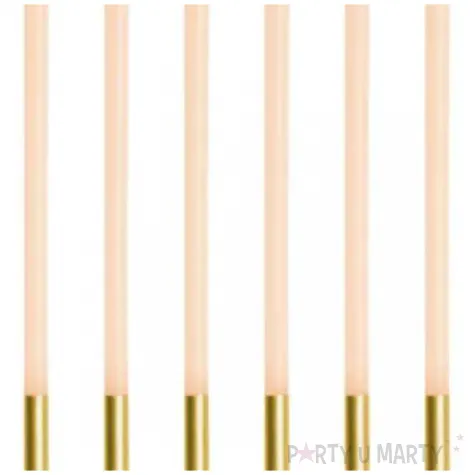 swieczki urodzinowe na tort dekoracja na urodziny bezowe pastelowe 14 cm 12 szt