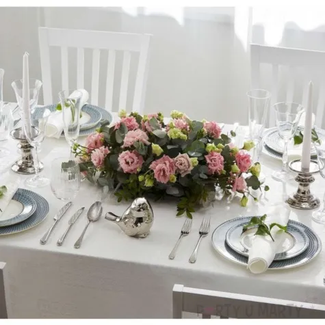 swiecznik do swiec pienkowych i szpic srebrny bolsius 11 5 cm