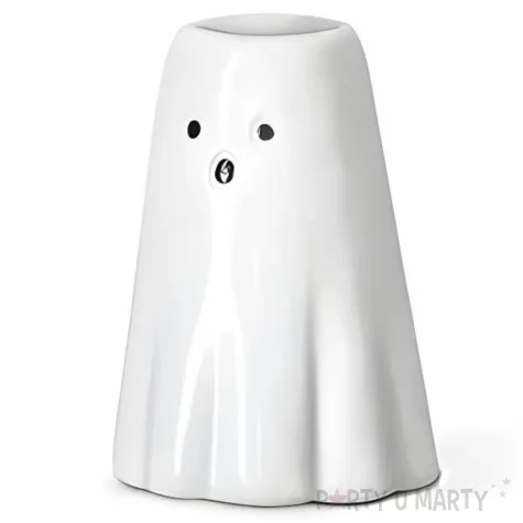 swiecznik halloween duchy bialy partydeco 8 cm 6 szt