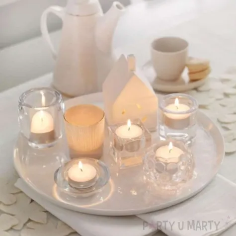 swiecznik mini do podgrzewaczy transparentny bolsius