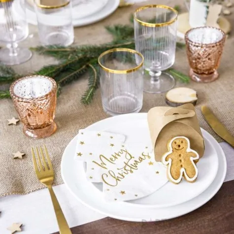 swiecznik ornament rozowo zloty partydeco szklany 8x7 cm 4 szt