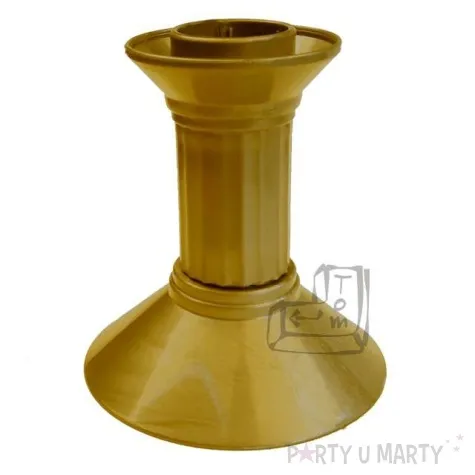 swiecznik plastikowy zloty