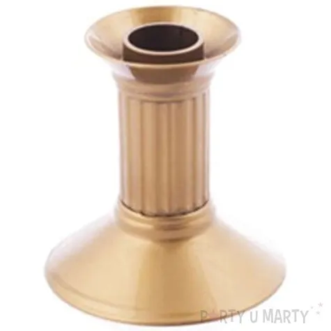 swiecznik plastikowy zloty