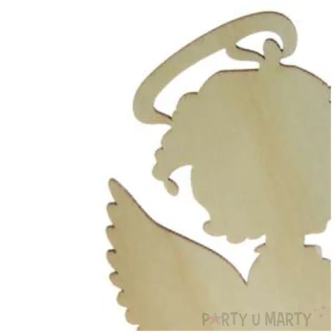 swiecznik swiateczny aniolek drewniany arpex 12 cm