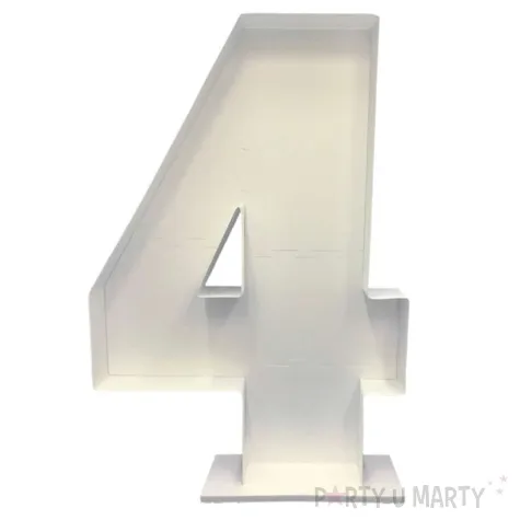 szablon do balonow cyfra 4 godan 120 cm