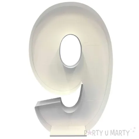 szablon do balonow cyfra 9 godan 120 cm