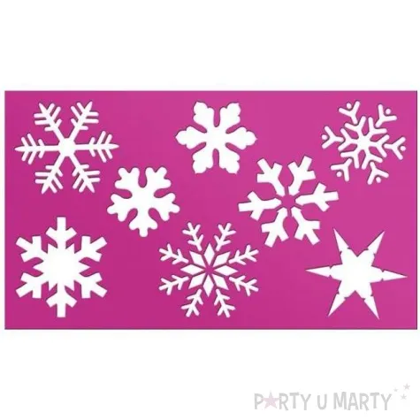 szablony dekoracyjne boze narodzenie sniezynki titanum 18x10 5 cm