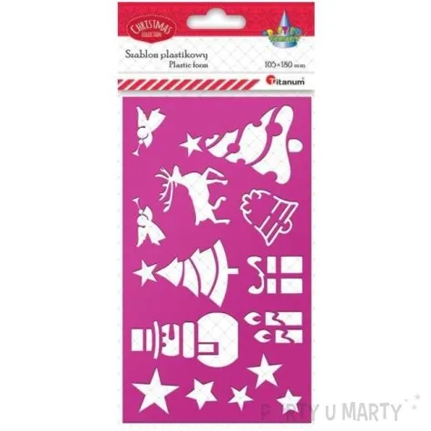 szablony dekoracyjne boze narodzenie swiateczny mix titanum 18x10 5 cm