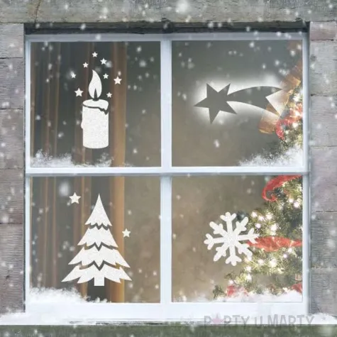 szablony dekoracyjne swiateczne wzory ze swieczka arpex 15x20 cm 10 szt