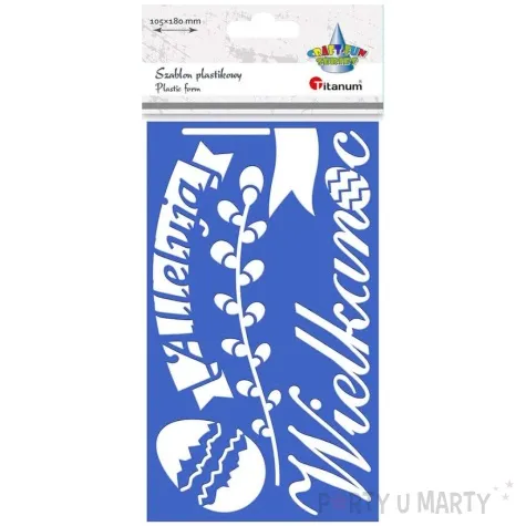 szablony dekoracyjne wielkanoc alleluja bazie titanum 18x10 5 cm