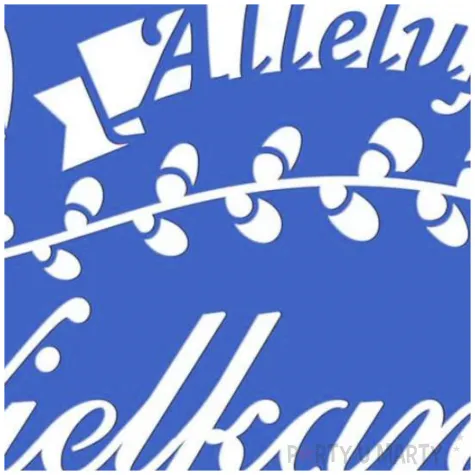 szablony dekoracyjne wielkanoc alleluja bazie titanum 18x10 5 cm