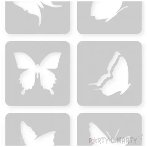 szablony do tatuazy brokatowych zmywalnych motylki na urodziny dzien dziecka 12 szt