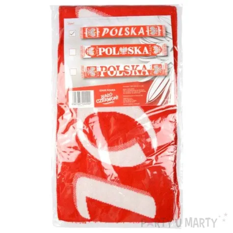 szalik kibica polska doping bialo czerwony arpex 145 cm