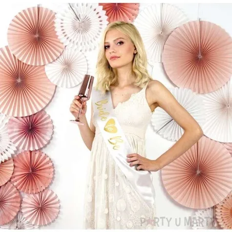 szarfa bride to be biala partydeco 75 cm