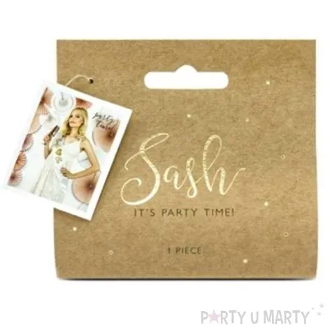 szarfa bride to be bialy patrydeco 75 cm