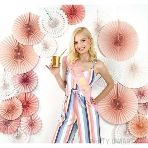 szarfa bride to be rozowo jasna partydeco