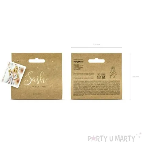 szarfa bride to be rozowo jasna partydeco