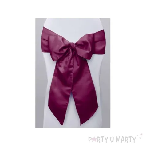 szarfa na krzeslo elegant czerwone wino 10 szt