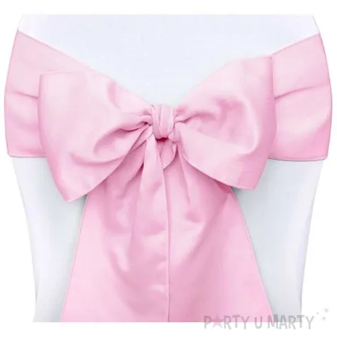 szarfa na krzeslo elegant rozowa jasna 10 szt