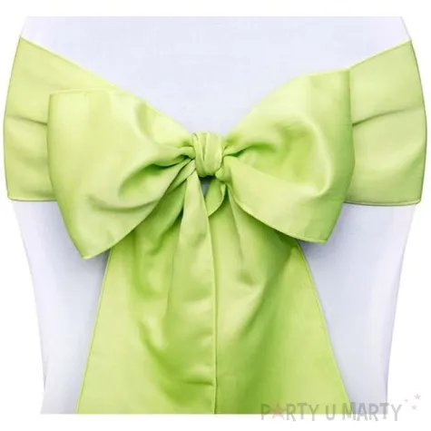 szarfa na krzeslo elegant zielona jasna 10 szt