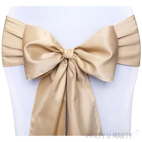 szarfa na krzeslo elegant zlota jasna 10 szt
