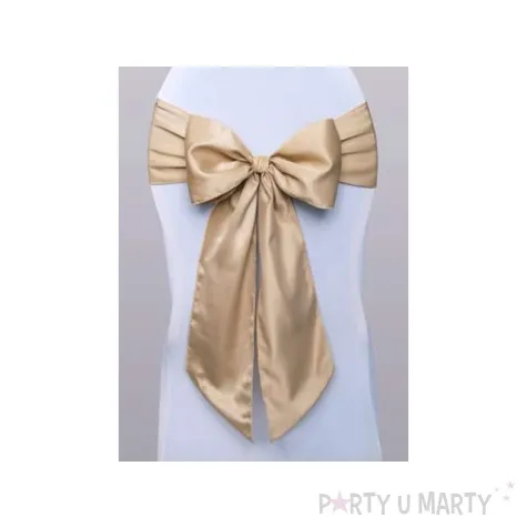 szarfa na krzeslo elegant zlota jasna 10 szt