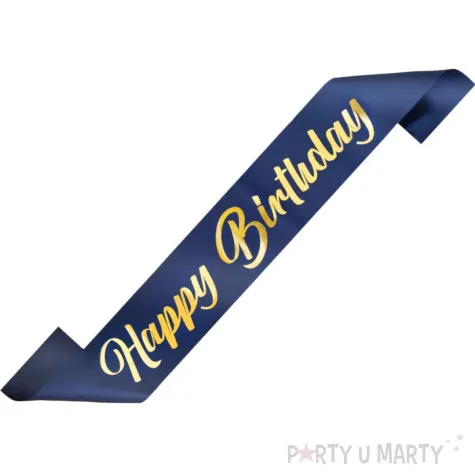 szarfa urodzinowa moje urodziny granatowy partypal 160 cm