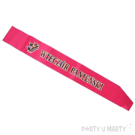 szarfa wieczor panienski godan rozowa 75 cm