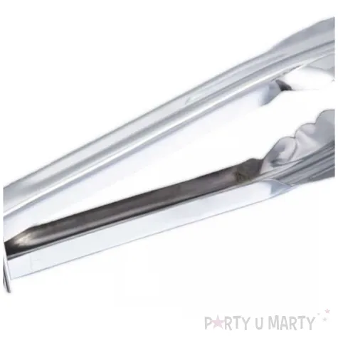 szczypce kuchenne uniwersalne srebrne nowa 29 cm