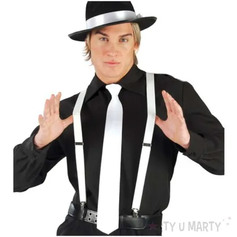 szelki classic biale guirca