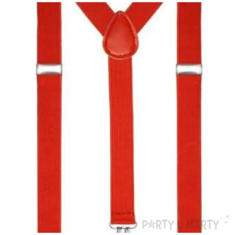 szelki classic z mucha czerwone funny fashion